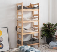 Kitten Bed with Cosmo Brown Fabric Cushion