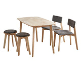 Hockey 5pc Chairs and Stools Dining Set