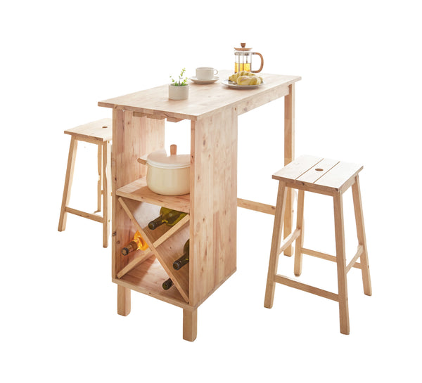 Verona 3pc Wine Bar Table/Stool Set