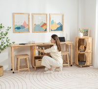Glasgow Swivelable Dining Table/Study Desk