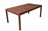 Supreme Rectangular 1.8m Dining Table & Bench 3pc Setting