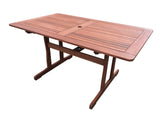 Tropical Rectangular Dining Table and Chairs 5pc Setting