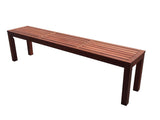 Standard Rectangular 1.8m Dining Table and Bench 3pc Setting